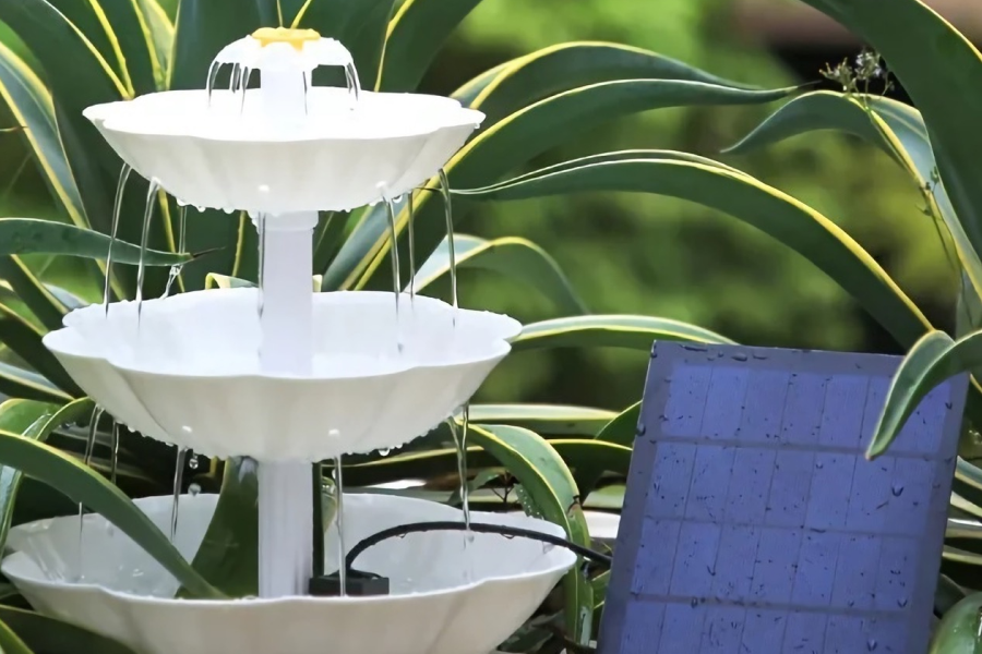 Solar Bird Bath Water Fountain